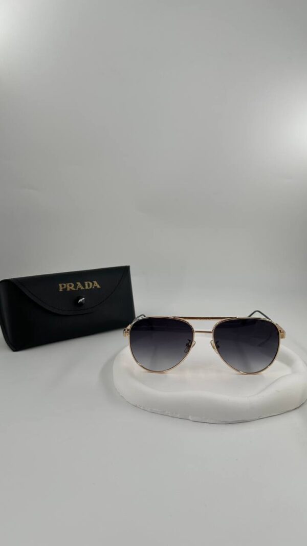 Слънчеви очила Prada Black and Gold, мъжки слънчеви очила, мъжки очила, слънчеви очила